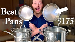 Best Cookware Set under 175 2022  Cuisinart Chef’s Classic Stainless 11Piece Cookware Review [upl. by Orecul]