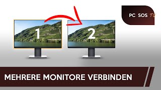 Mehrere Monitore verbinden und einrichten  PC SOS TV [upl. by Towny]