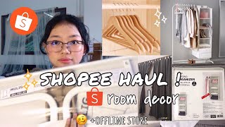 ROOM DECOR HAUL Shopee amp Offline store unbox 🛍 Fuheechi [upl. by Tressia]