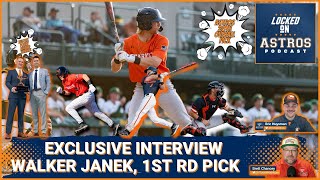 Exclusive Interview Houston Astros 1st Round Pick Walker Janek Interview [upl. by Ainolloppa]