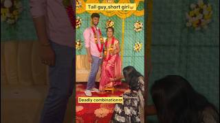 Short girls wedding stage pavangal 🤣 Engagement fun girls girl couplegoals marriage shorts [upl. by Kcirdes]