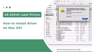 How to install driver on Mac OS for 4B2054NZPL2054N [upl. by Andrey496]