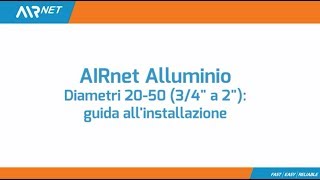 AIRnet alluminio  Come installare tubazioni aria compressa [upl. by Droffig]