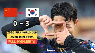 CHINA VS KOREA ｜ 2026 FIFA World Cup Asian Qualifiers  Full Game Highlights  Nov 212023 [upl. by Enitsed]