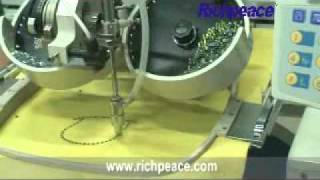 richpeace rhinestone embroidery machinemp4 [upl. by Nnylhsa]