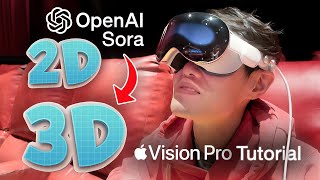 How to Convert ANY 2D Video to 3D Spatial Video on Vision Pro with AI ft OpenAI Sora [upl. by Denn]