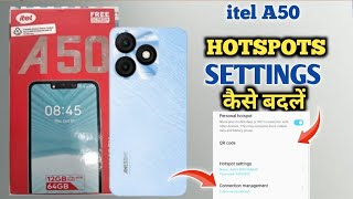 How To Change Hotspot password in Itel A50  Itel A50 में Hotspot Data Limit कैसे लगाएं [upl. by Khalid]