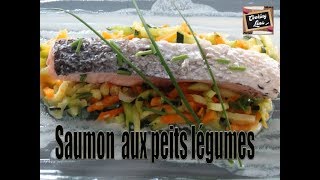 RECETTE20Pavé de saumon aux petits légumes [upl. by Aisyla]