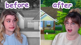 fixing the ugliest house EVER in the sims 4 [upl. by Nelleeus]