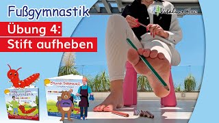 Übung 4 Stift aufheben  Fußgymnastik für Kinder von VitaliusCare [upl. by Tuppeny]