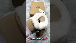 2024 Christmas Gift Real VS Fake UGG Disquette Slippers unboxing [upl. by Shah166]