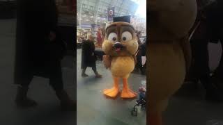 migration mascot outfit at London flim and comic con [upl. by Irrabaj263]