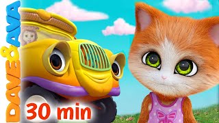 🐱The Wheels on the Bus John the Rabbit and More Nursery Rhymes amp Baby Songs  Dave and Ava 🐱 [upl. by Krawczyk]