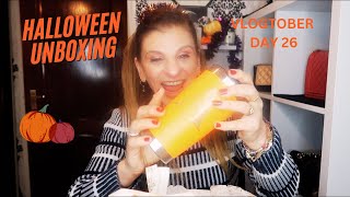 HALLOWEEN UNBOXING  VLOGTOBER DAY 26 [upl. by Atteras439]