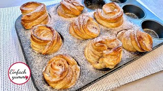 Cruffins mit Zimt amp Zucker  perfekte Kombination aus Croissant amp Muffin 🤩 [upl. by Noland]