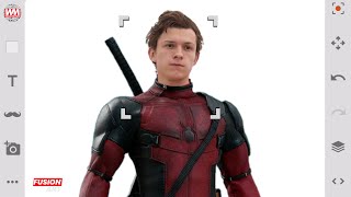 Spider Man Tom Holland  Deadpool And Wolverine  Fusion Art  Marvel Superheroes Fan Art [upl. by Hilel]