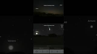 Spettacolo nel Cielo Allineamento Venere Cometa C2023 A3 e Arturo [upl. by Kendy]