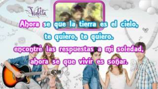 Violetta Te Creo Karaoke Instrumental [upl. by Icrad]