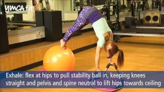 YMCAfit STOTT PILATES Exercise of the Month 3 HALO® Pike [upl. by Pass374]