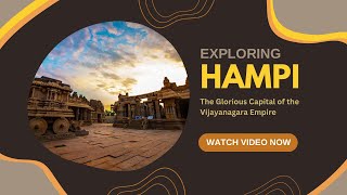 Hampi The Glorious Capital of the Vijayanagara Empire  hampi  Hindi [upl. by Nonac]