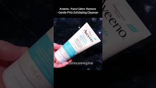 Soothing Exfoliating Sensitive Skin Cleanser  Aveeno Calm  Restore Cleanser  Swatches  Review [upl. by Dekeles]