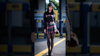 Street Fashion beautiful girls in skirts [upl. by Ajiram789]