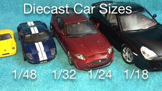 Die Cast Car Sizes 118 124 132 148 [upl. by Acirehs]