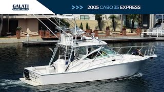 For Sale  2005 Cabo 35 Express quotAFFLICTIONquot [upl. by Anelah]