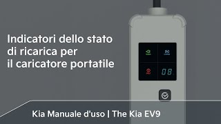 Indicatori dello stato di ricarica per il caricatore portatile｜The Kia EV9 [upl. by Diamante]