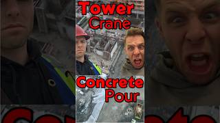 Tower Crane Operator POV Concrete Pour concrete towercrane construction crane machinery build [upl. by Braunstein463]