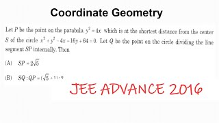 15  JEE ADVANCE 2016  Coordinate Geometry [upl. by Natiha888]