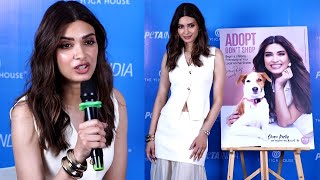 Diana Penty And Peta India’s “Adopt Don’t Shop” Print Campaign Launch [upl. by Kalmick]