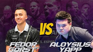 FEDOR GORST VS ALOYSIUS YAPP  EUROPEAN OPEN POOL CHAMPIONSHIP 2023 [upl. by Lajes]