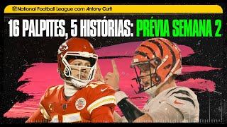 🏈 NFL Semana 2 Prévia com 🦓 PALPITES amp 7 COISAS para ficar de OLHO [upl. by Earle]