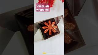 Easy chocolate wrapping idea 😍 diy [upl. by Yoong]