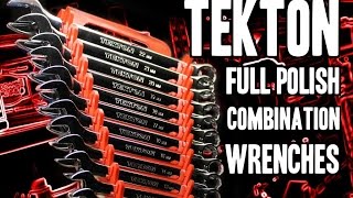 Tekton Full Polish Combination Wrench Sets 18792 amp 18772 [upl. by Esinereb]