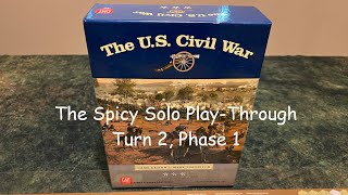 GMT Games  The US Civil War  Turn 2 Phase 1 [upl. by Jermaine4]