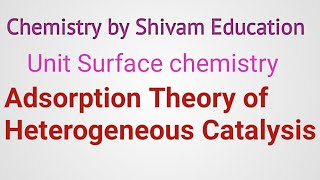 Adsorption Theory of Heterogeneous Catalysis  Surface chemistry  JEE NEET [upl. by Eyla]