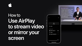 How to use AirPlay to stream video or mirror the screen of your iPhone or iPad  Apple Support [upl. by Bogey295]