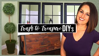 3 TRASH TO TREASURE DIY Decor Ideas That Look HIGH END [upl. by Onifled488]