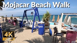 Mojacar Beach Walk  A Hidden Gem  Almeria Spain [upl. by Meesan]