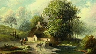 Simple Tutorial Oil painting Landscape By Yasser Fayad ياسر فياض [upl. by Aniar]