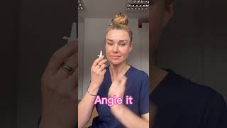 Dr Sophie GP shows you how to use a nasal spray PROPERLY allergy nasalspray doctor [upl. by Ulberto]