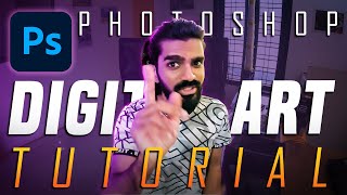 Digital Art using Photoshop Tutorial for Beginners  Ep02 Malayalam  Creator V [upl. by Marks264]