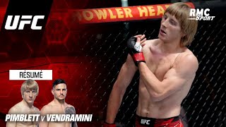 UFC  lénorme TKO de Pimblett pour son premier combat vs Vendramini [upl. by Camilo]