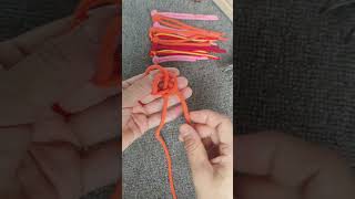 knot art怎么制作纽扣结。 knot diy rope handmade [upl. by Oiznun]