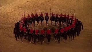 RCMP Musical Ride at Queens 90th Birthday Celebration to Maple Leaf Forever [upl. by Nosloc]