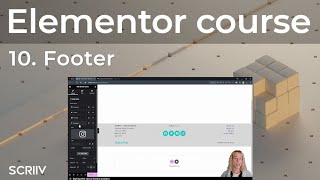 Elementor Tutorial 10  Elementor Footer [upl. by Aiceled]