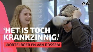 Emma amp Maarten proberen VRbrillen ‘Kan weinig indrukwekkends zijn’  Wortelboer en van Rossem [upl. by Akemal]