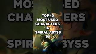 ✧ Most used characters in Spiral Abyss 51 ✧ Genshin Impact ✧ shorts genshinimpact clips [upl. by Leur]